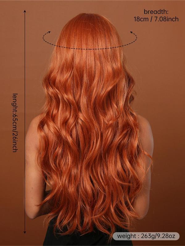 Long Curly Wavy Wigs for Women,26 Inch Natural Gorgeous Easy To Wear Fluffy Wigs