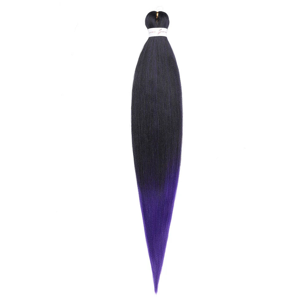 Hot Water Setting Pre-stretched Braids Hair Itch Free Ombre Synthetic Extensions