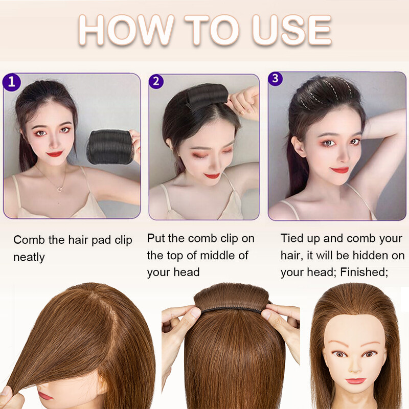 2pcs Elegant Invisible Hair Volume Clip Multi-Use Fluffy Hair Pad for All Styles