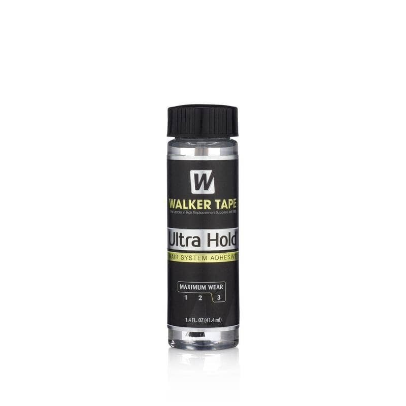 3 x WALKER ULTRA HOLD ADHESIVE 1.4OZ LACE WIG TOUPEE GLUE WITH BRUSH
