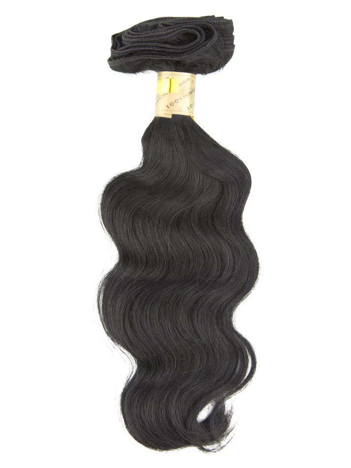 Bohyme Ocean Breeze Machine-Tied Weft Human Hair 18″ Color 1