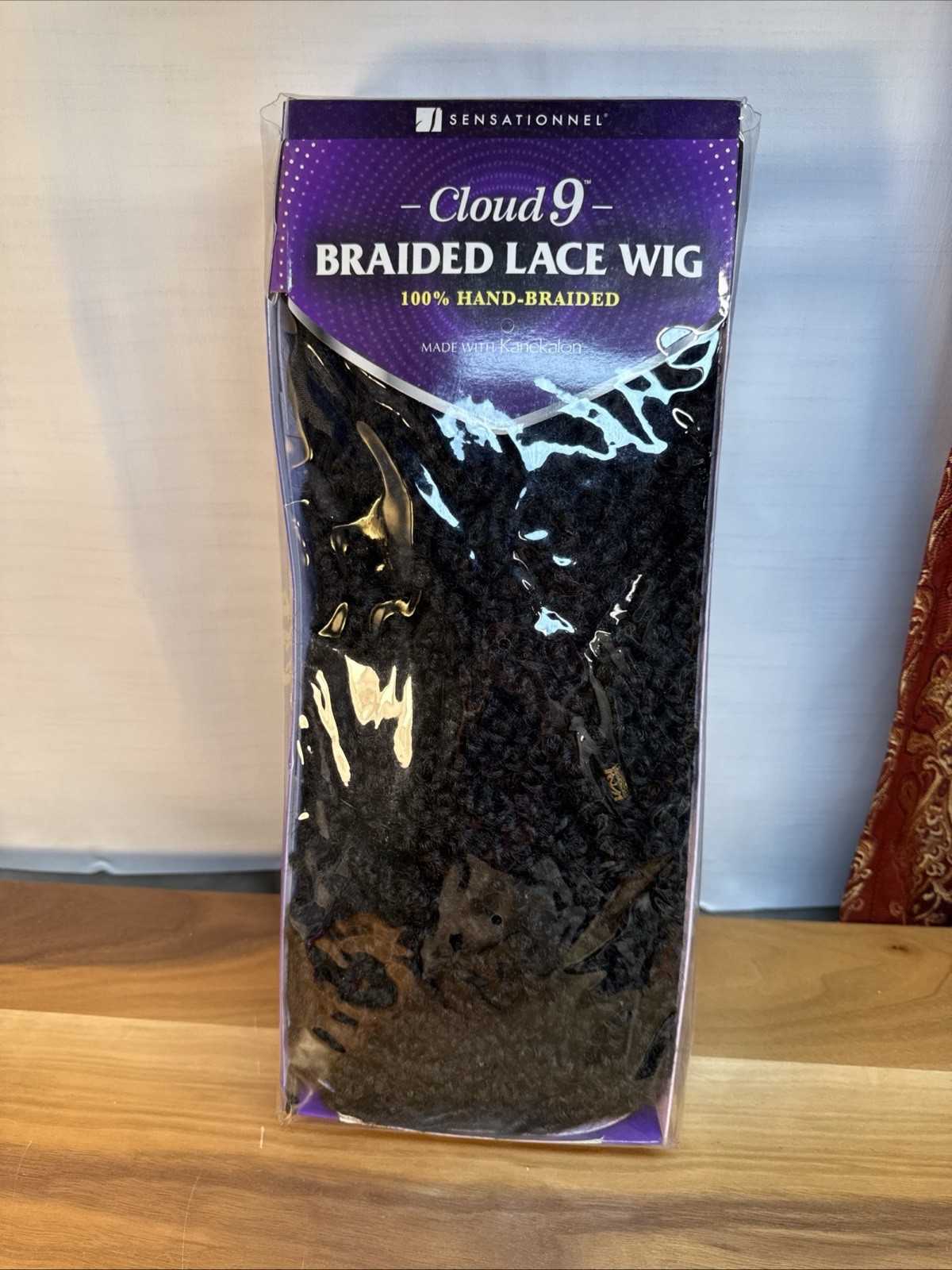 New Sensationnel Cloud 9 / 4X4 Braided Lace Wig Mermaid Box Braid 30″ Dark Brown