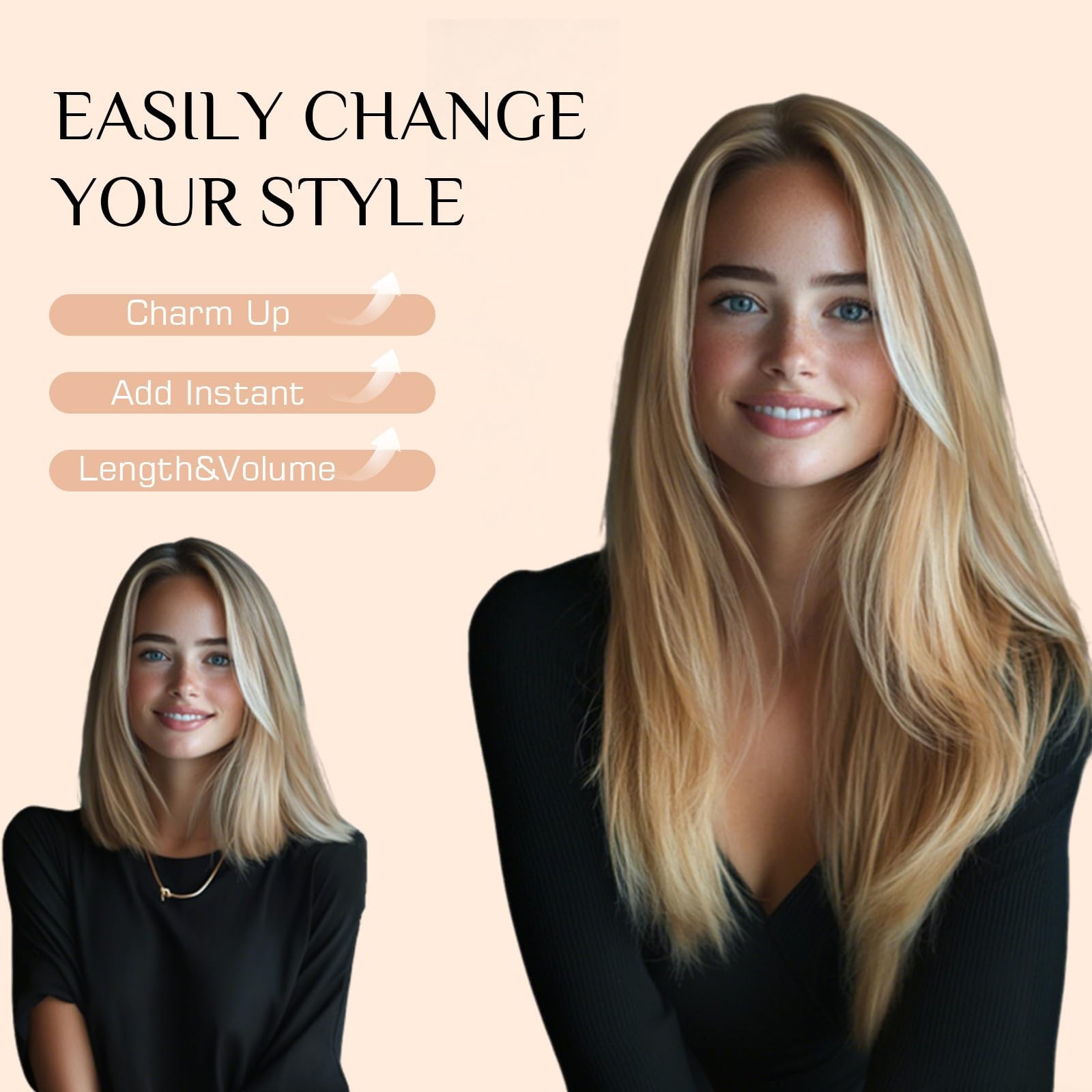 Rich Choices Halo Hair Extensions Real Human Hair Remy Hairs Halo Extension For