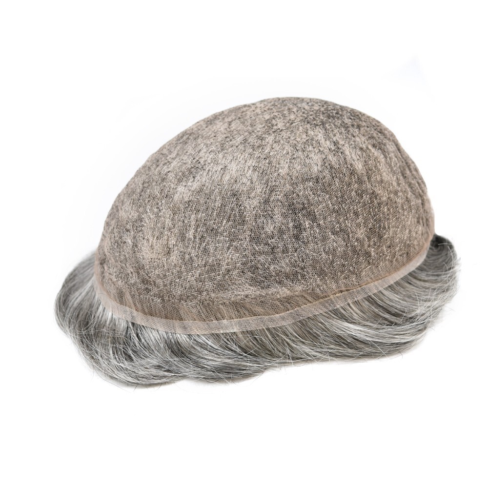 Swiss Lace Hair Replacement System For Man Swiss Lace Men Toupee hairpiece US