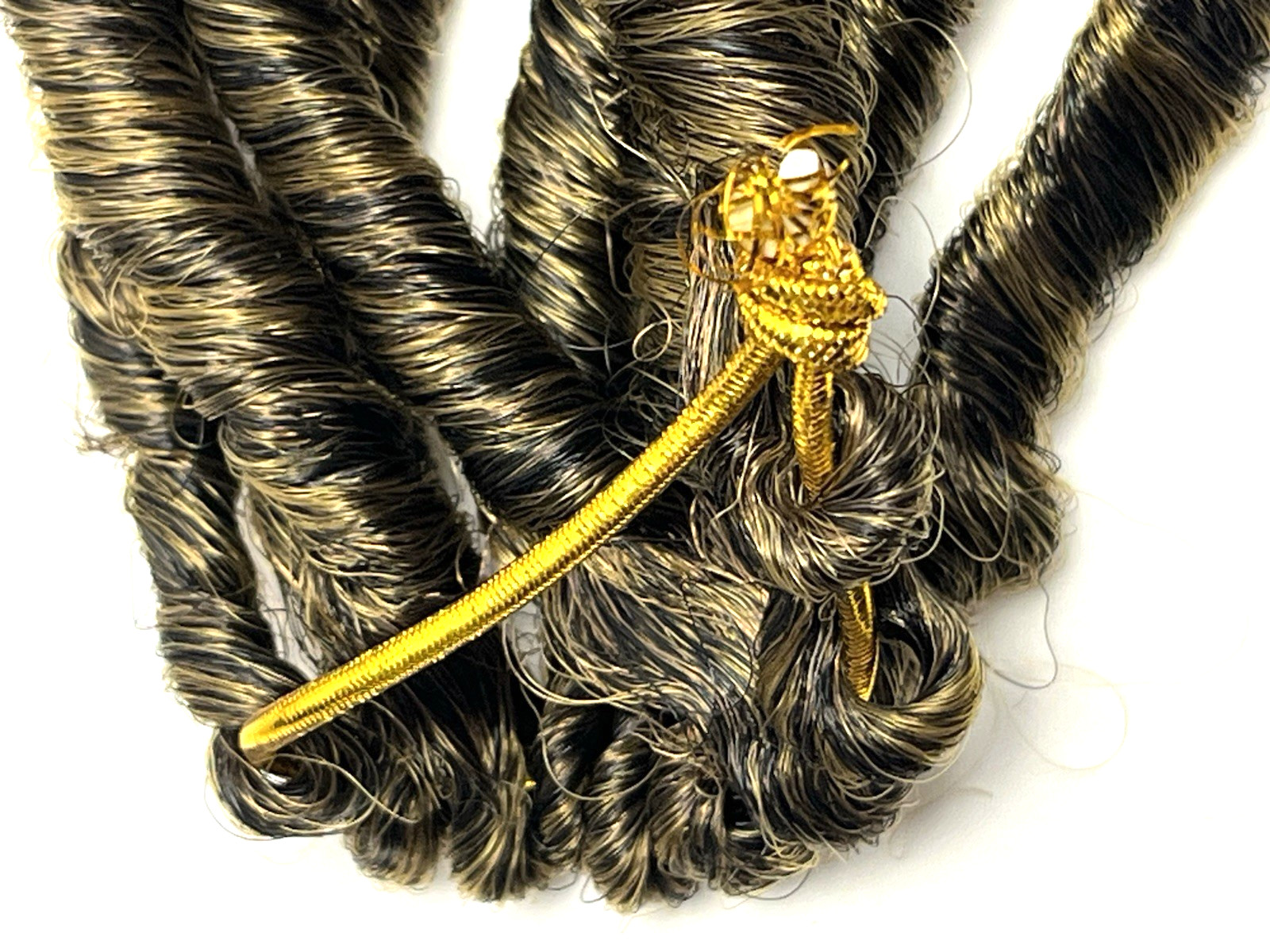 4-pk Faux Extensions Bohemian Curly Style Long 29″ Mixed Brown/Caramel Crochet