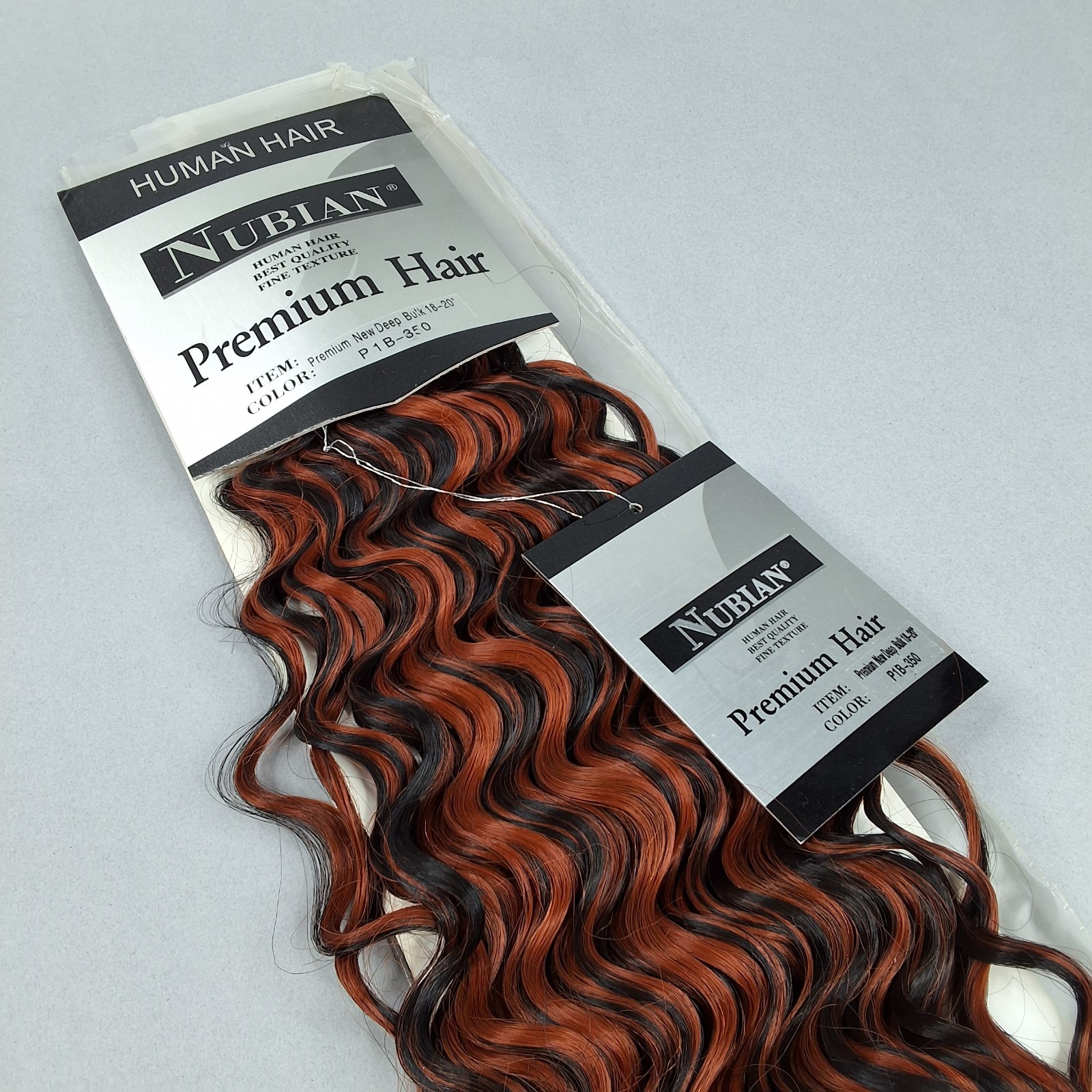 18″ Nubian Yaki Deep Wave #F1B/350 Bulk Micro Braiding Hair Boho