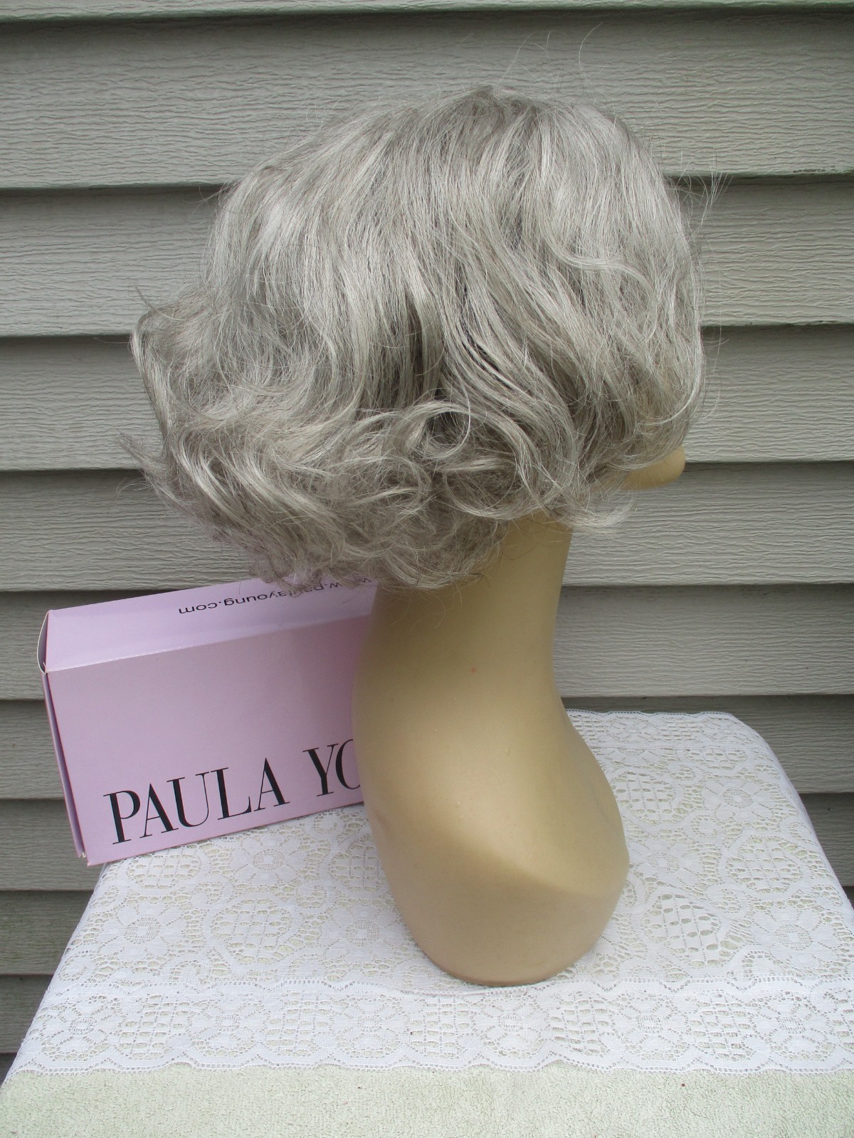 Paula Young Wig MERYL Color #56 SILVER Gray Mid Length Style PLEASE READ