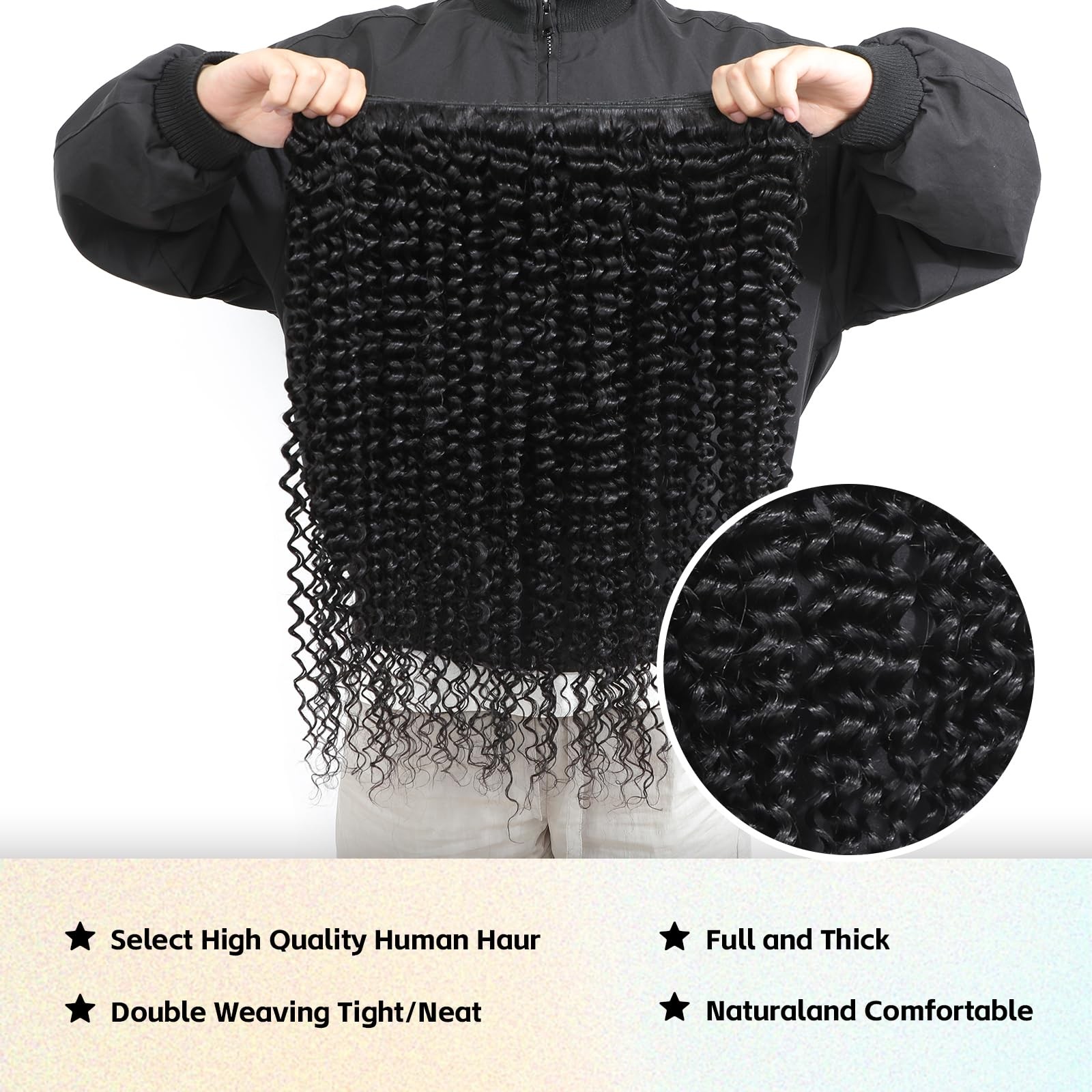 Indian Human Hair Deep Wave Bundles Virgin Remy Hair, No Tangle Shedding, Silky
