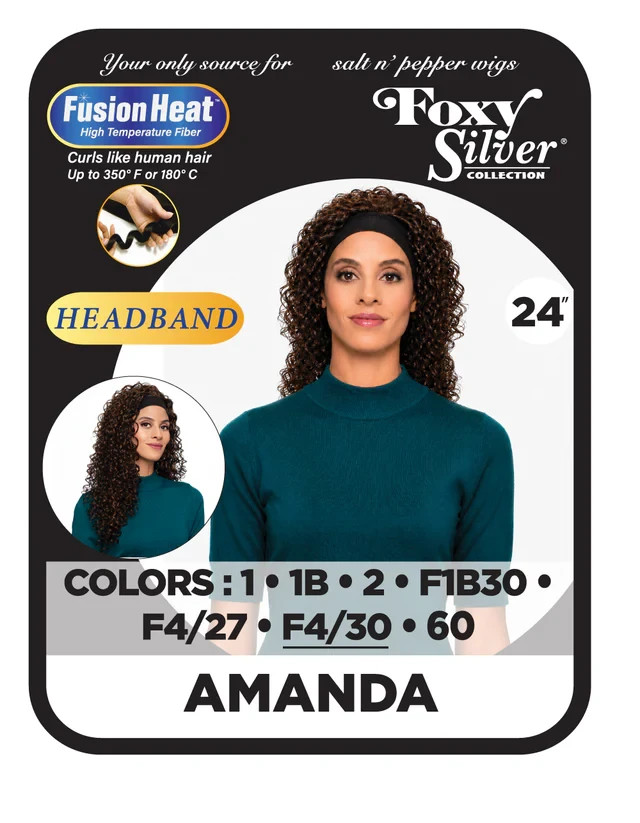 Foxy Silver AMANDA Wig, Head Band Wig, Stylish & Natural Looking