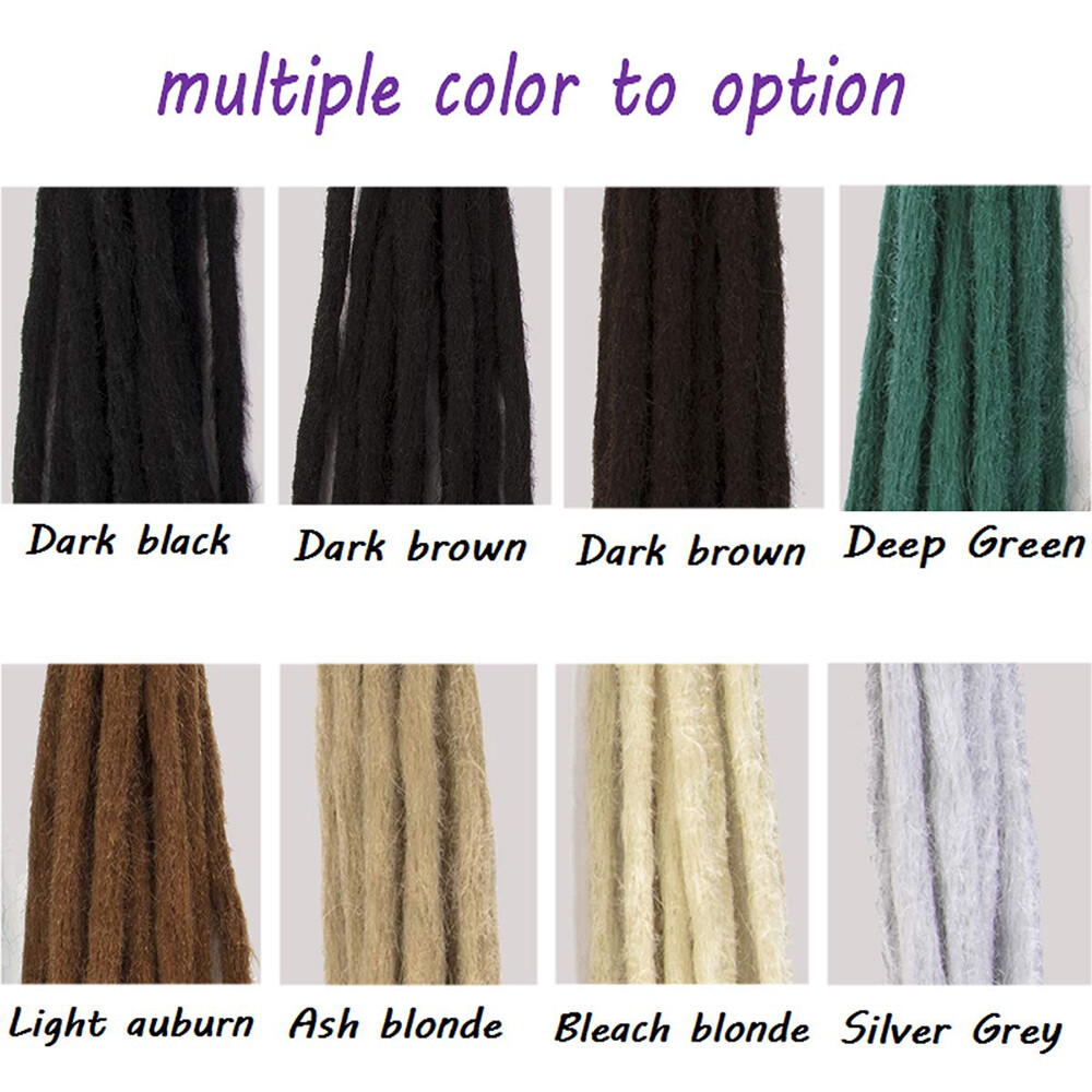 100% Natural 20″ Crochet Braids Sew in Locs Dreads Reggae Hip-Hop Hair Extension