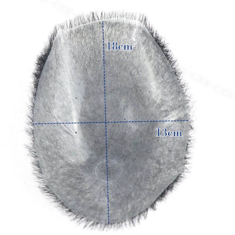 Mens Toupee Hairpiece 100% Human Hair System Replacement Skin PU Short Buzz Cut
