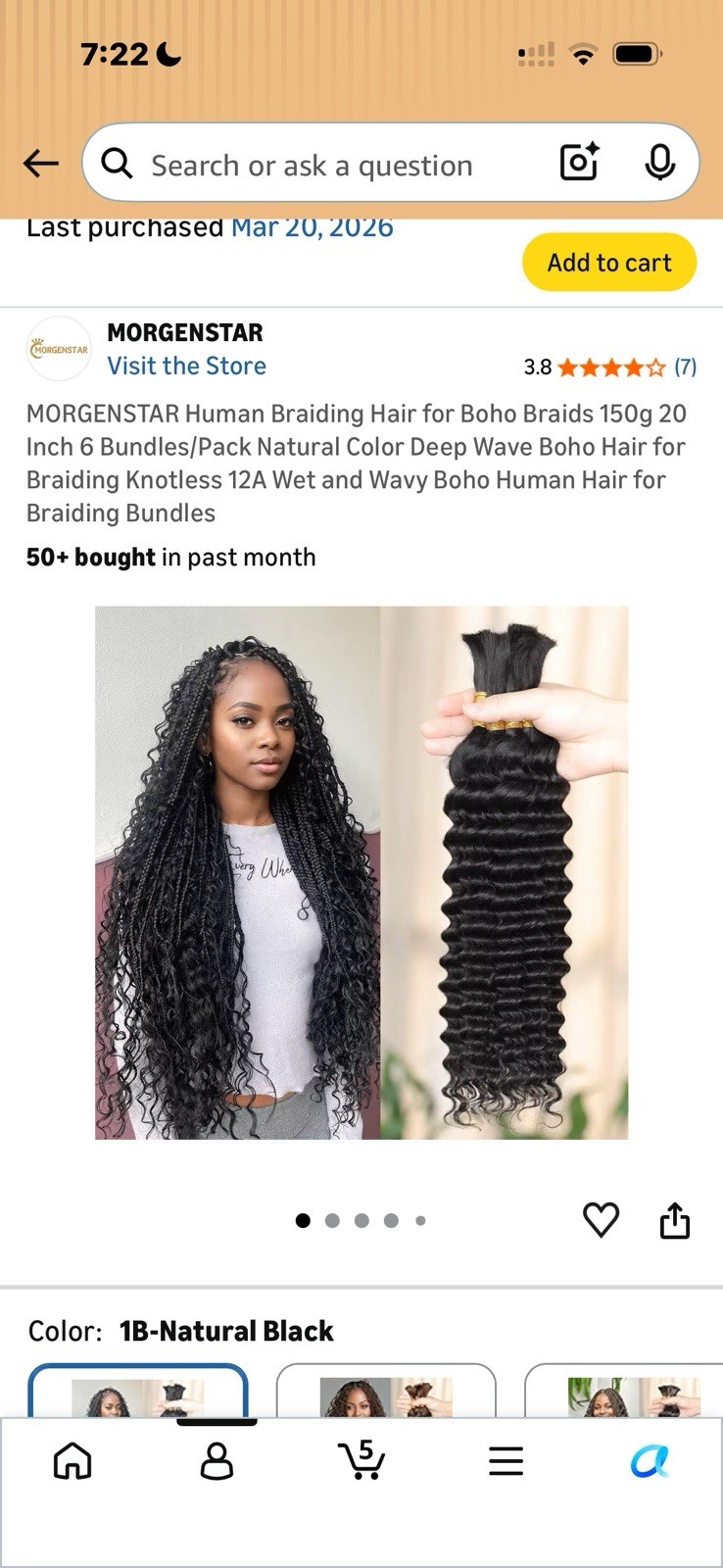 Show Your Beauty 100% Human Hair Extension, Hair Origin: Human Hair, in Pink Bag