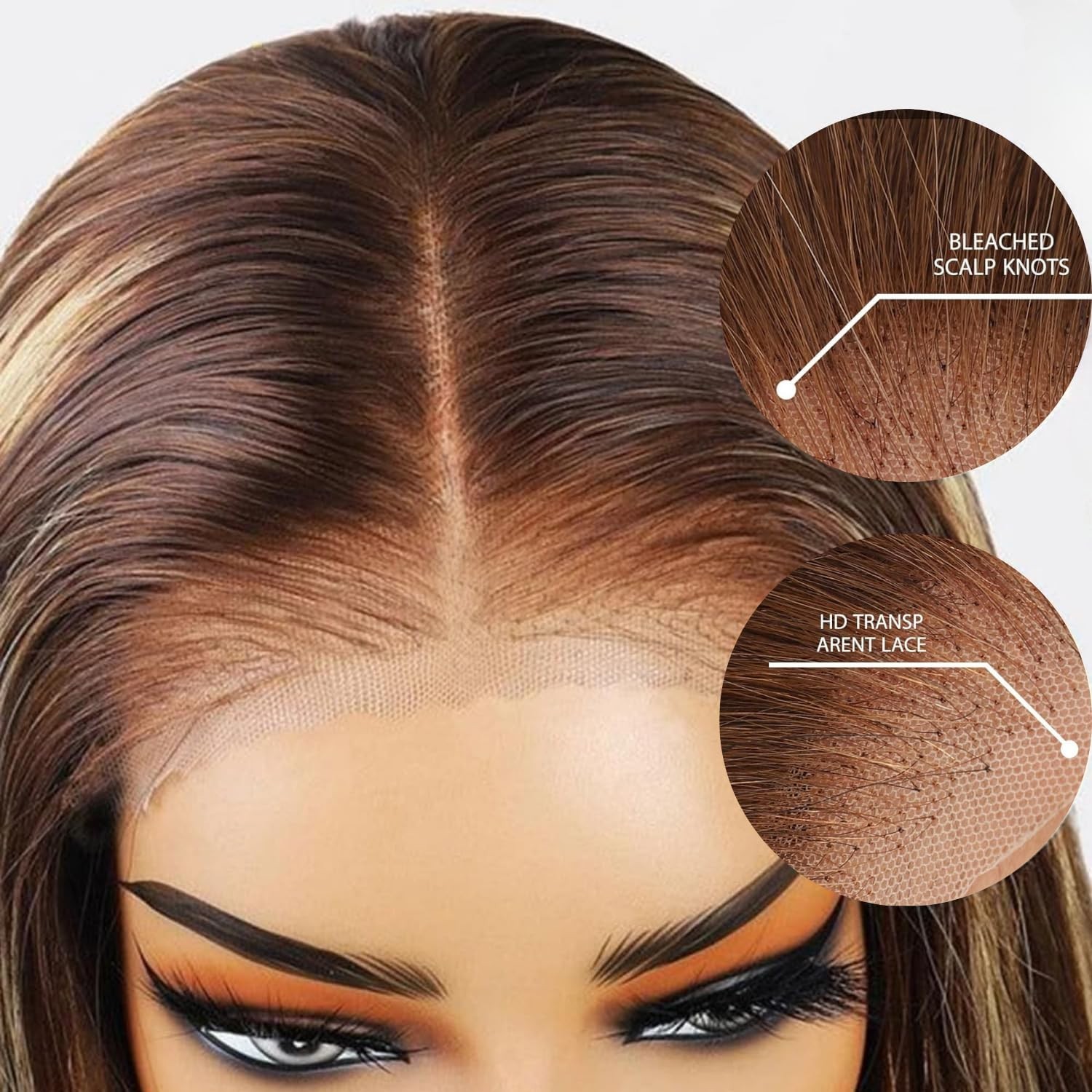 4/27 Glueless Wigs PrePlucked Pre Cut Highlight Ombre 5x5HD Deep Wave Wig 28inch