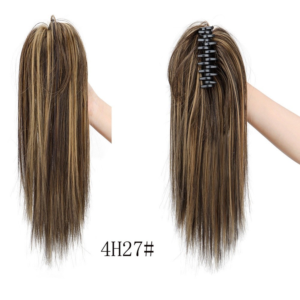 Synthetic Hair Ponytail Extensions Half Up Waterfall 35cm High Temperature Wire