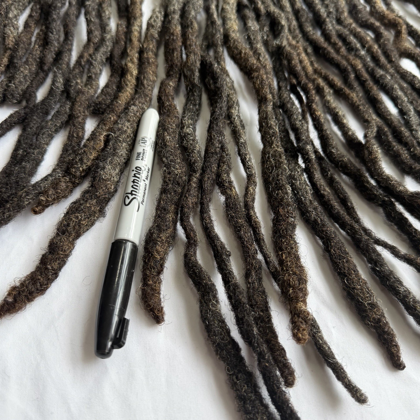100% Real Naturally Grown Human Hair DreadLocks 37pcs Up To 15” Long 1.5cm +