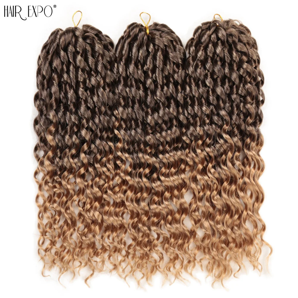 16Inch Freetress Ombre Synthetic Loose Deep Wave Twist Crochet Hair Extensions
