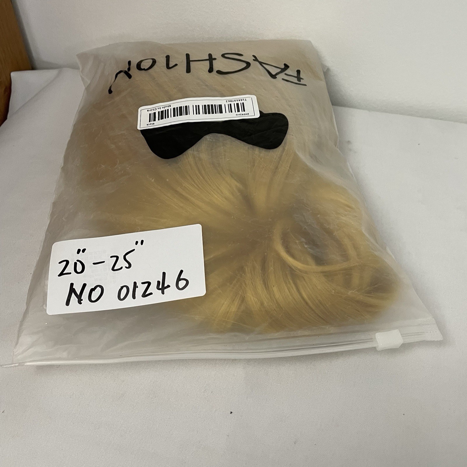 WIG. NO01246 (20-25 inch)one size adjustable elastic band.