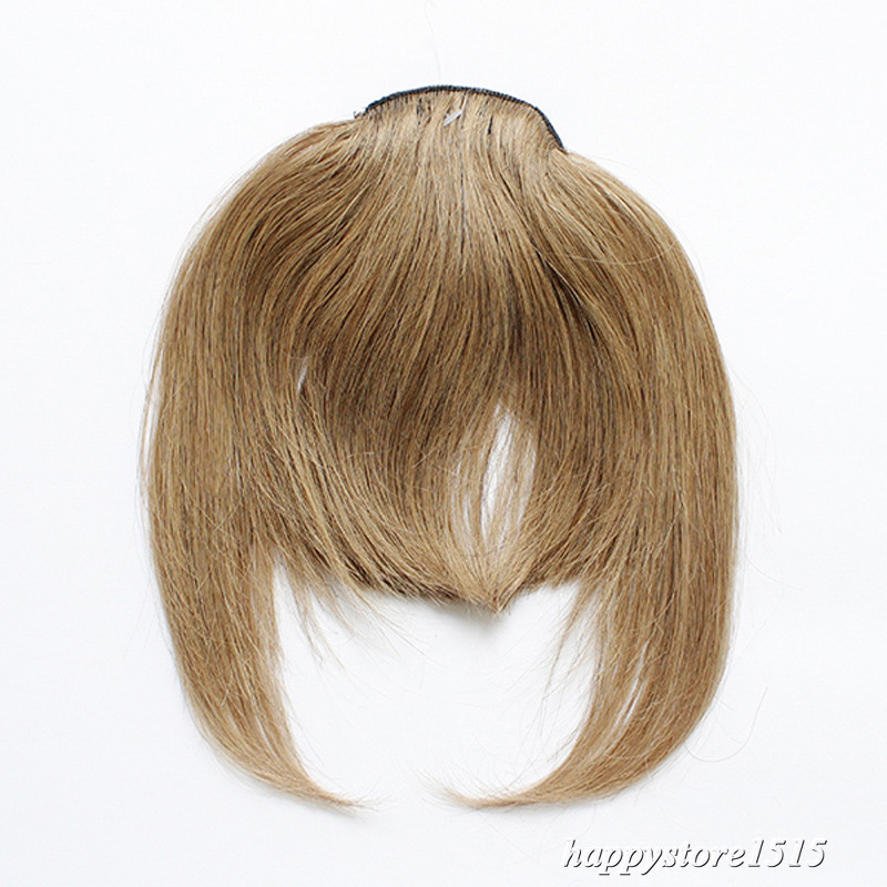 Clip in Front Bangs Clip on Fringe Hair Extensions Real Remy Human Hair Straight