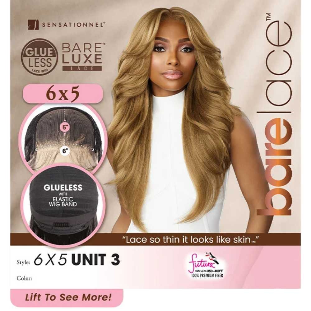 Sensationnel Bare Luxe Synthetic Glueless Lace Wig – 6×5 Unit 3