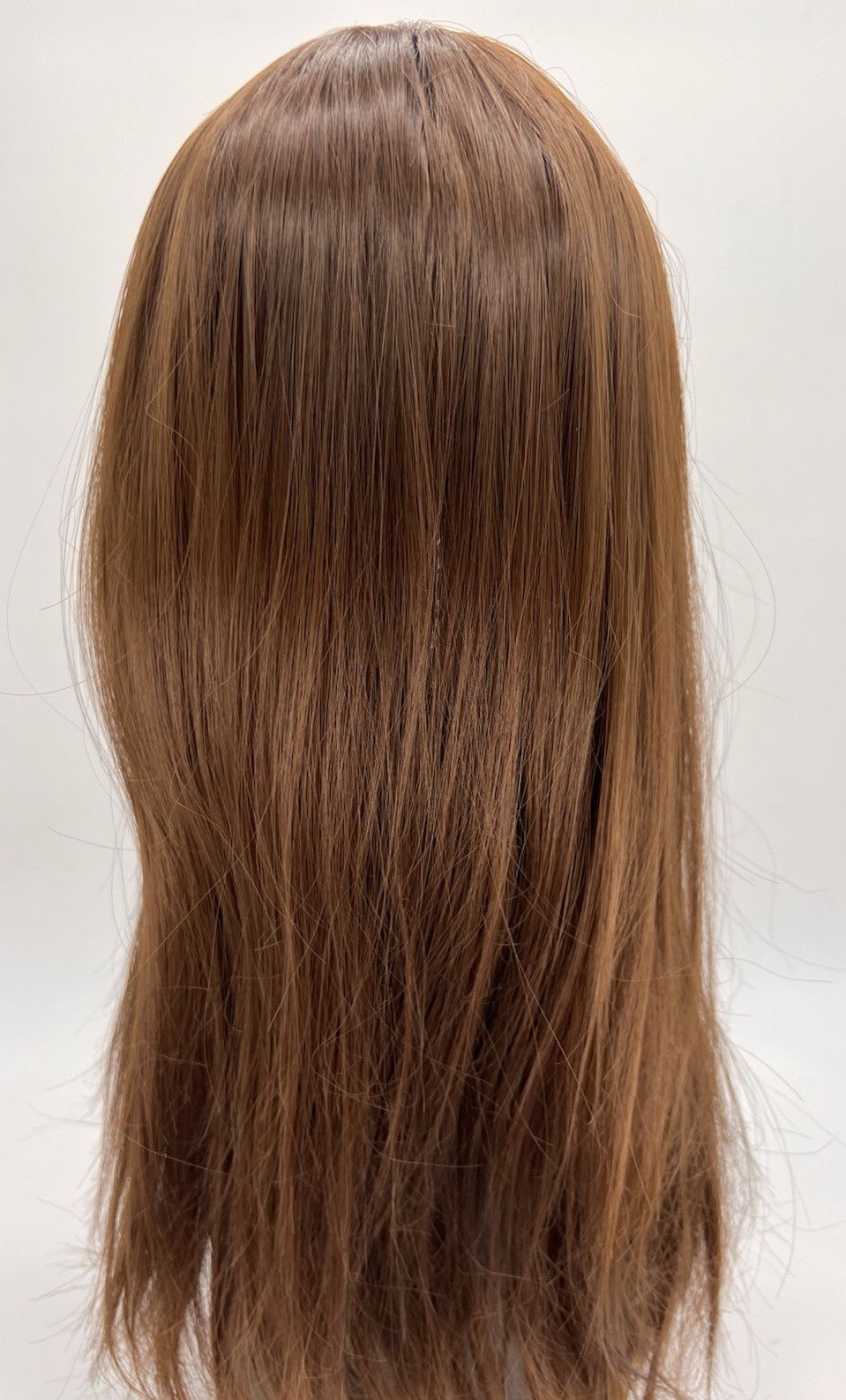 Chocolate Brown Straight Side Bangs 18in Premium Hair Topper