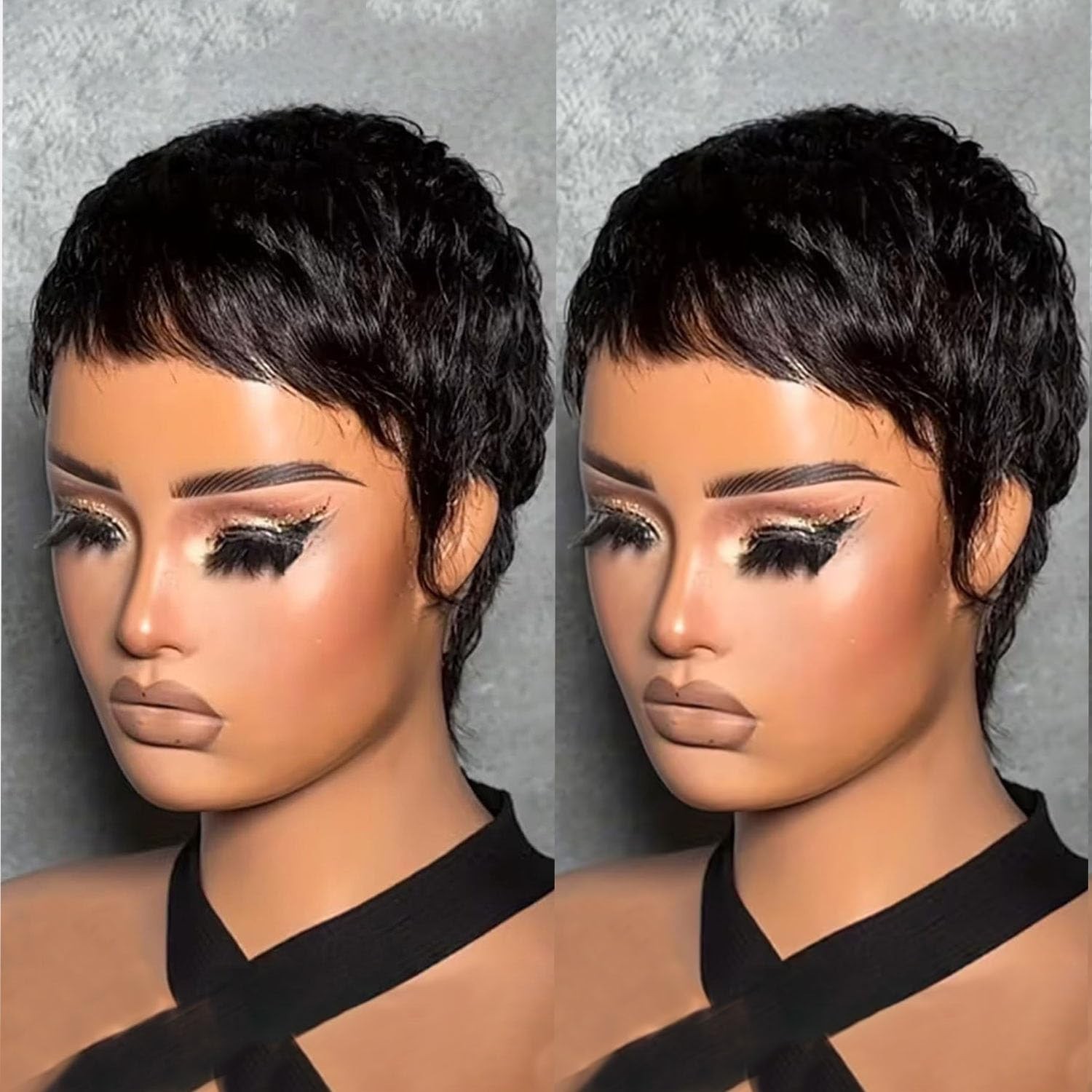 Elegant Pixie Cut Wig for Black Women – Lightweight Glueless Human Hair