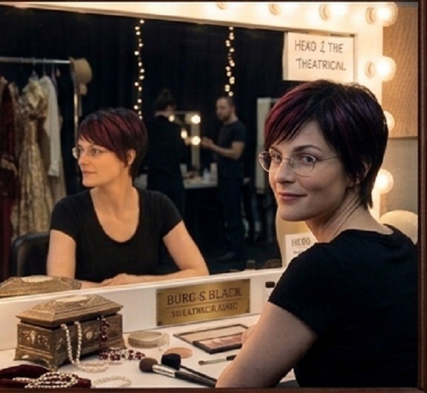 EDGY Short Burgundy Black Pixie Wig women natural bang daily use boy cut party