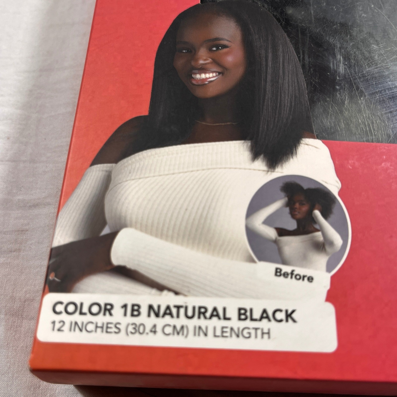 Natural Roots Clip-In Extensions Women 12 Natural Black NEW Blow Out Straight