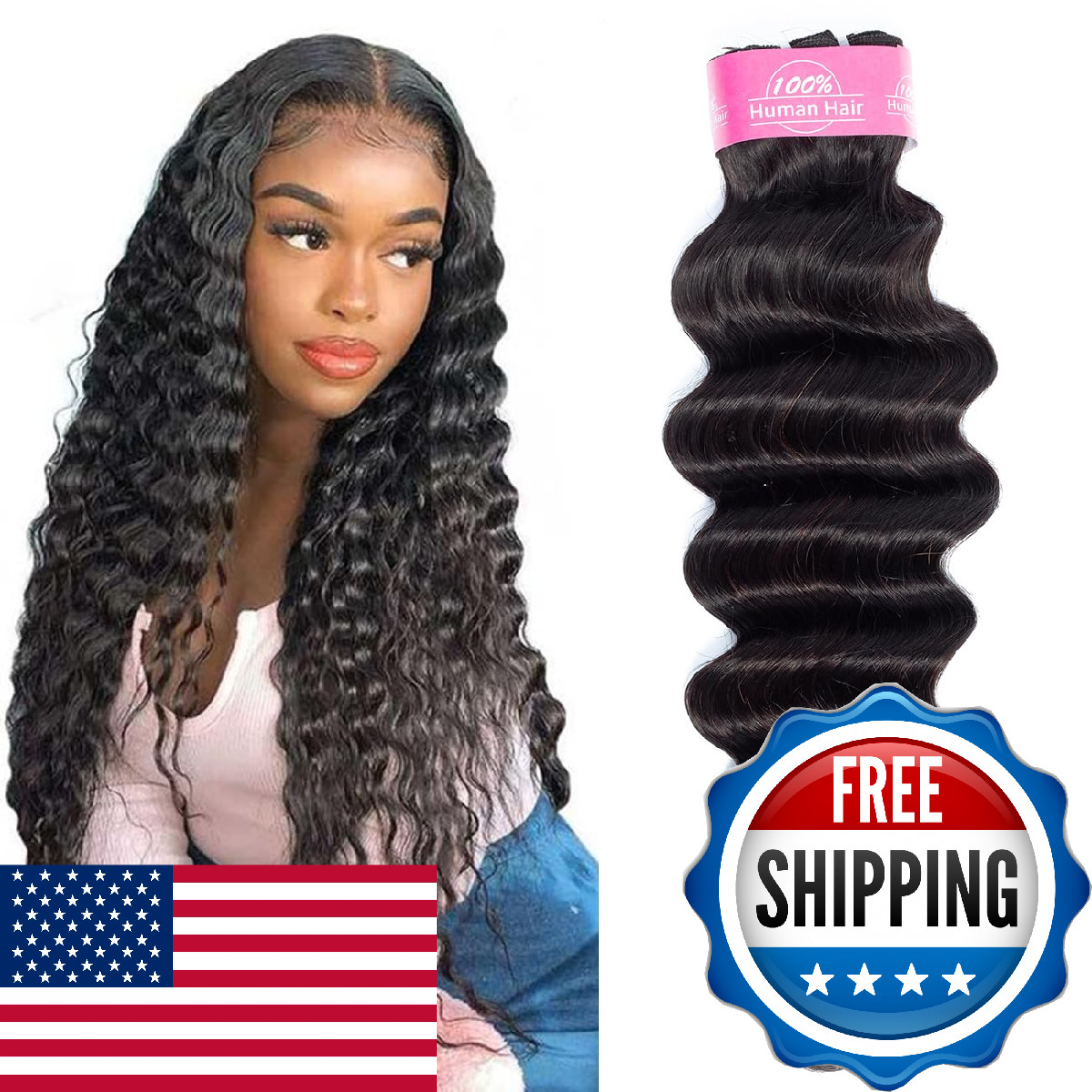Iwig Loose Deep Bundles Human Hair 30 Inch Loose Deep Human Hair Bundles Wet