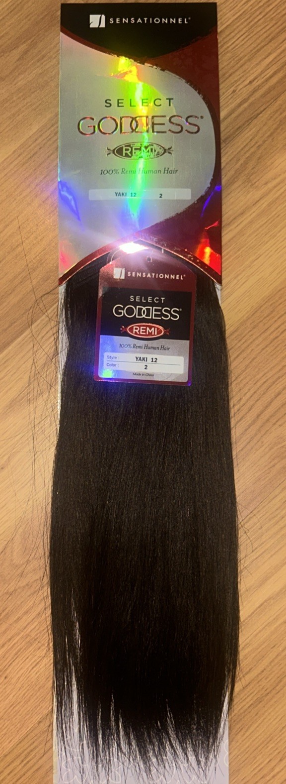 100% Human Hair Extensions. Goddess Remi. 12”inch. Color #2. 1 Pack For $40