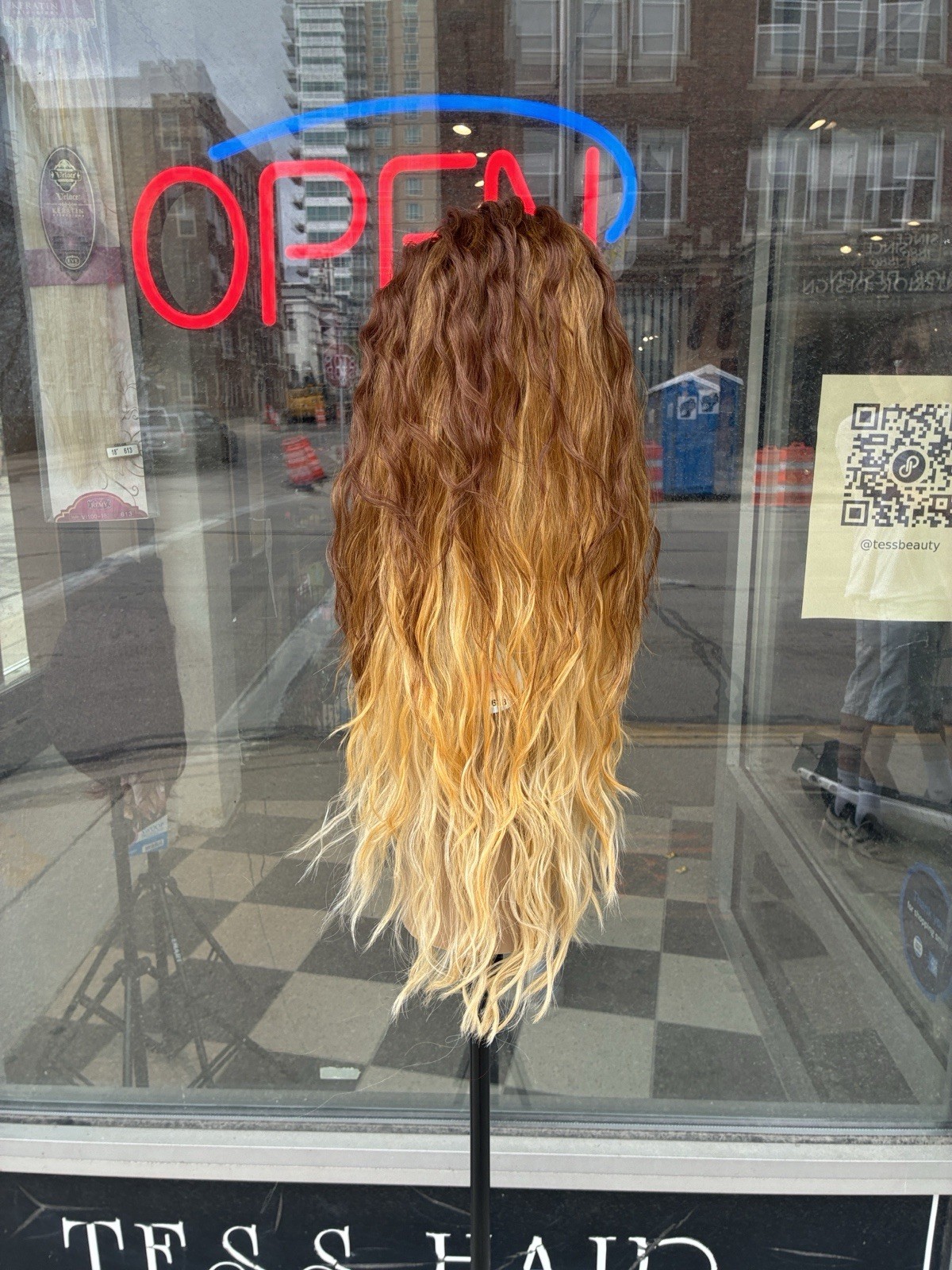 Free Part Swiss Lacefront Ombré Heat Resistant Wig Last One Available