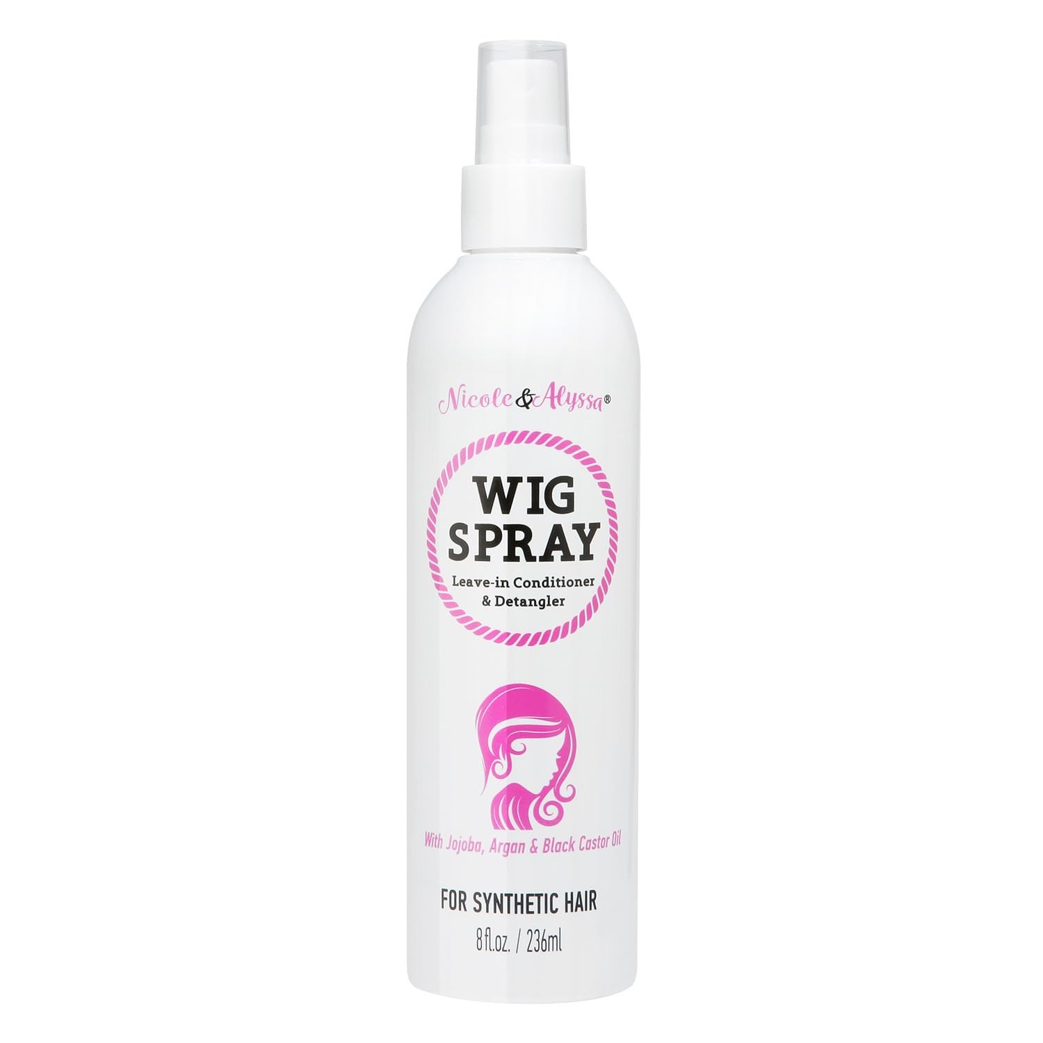 Nourishing 8oz Wig Spray with Jojoba & Argan Oil – Revive Your Synthetic Hair