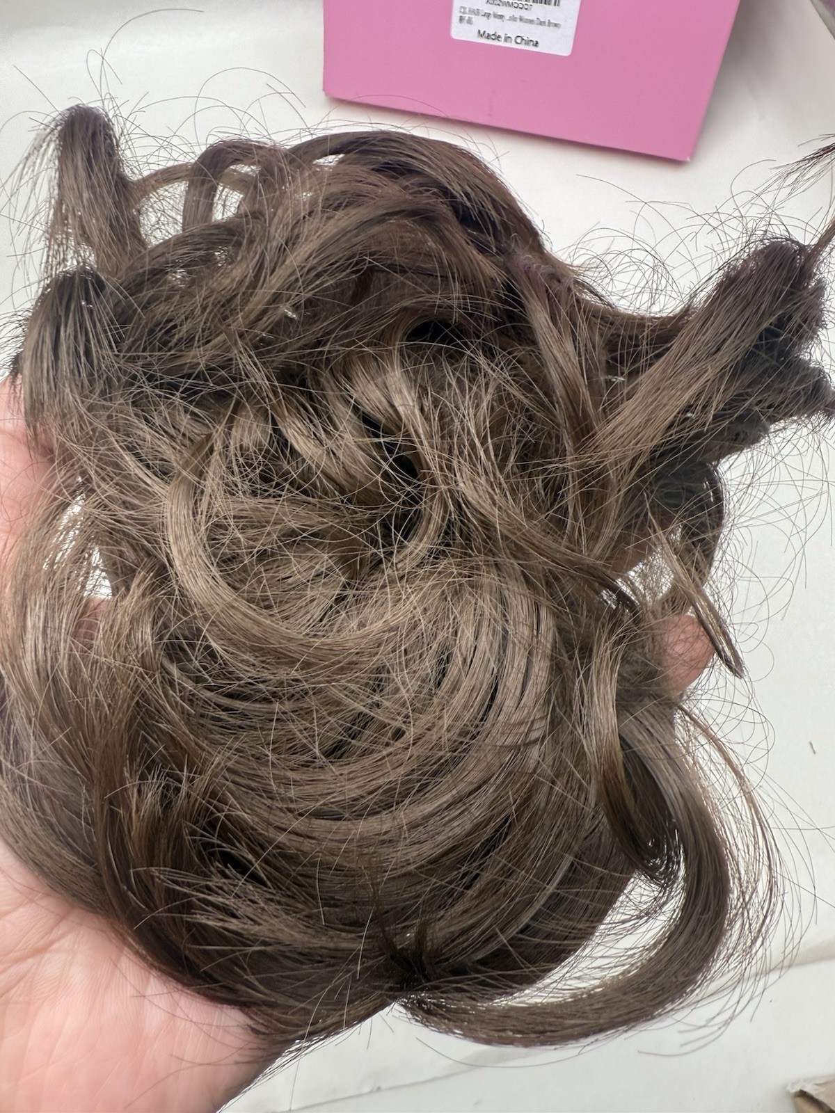 HAIR Large Messy Bun Hair Piece Wavy Curly Scrunchies Synthetic Chignon Ponytail