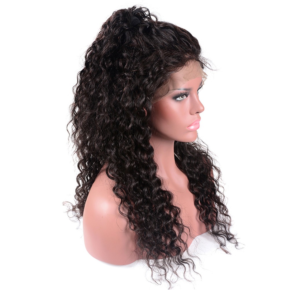 Small Curly Hair Wig Front Lace Hair Accessories Women Wig Natural Black Cover