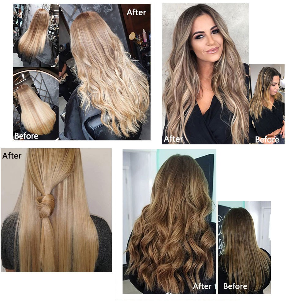 100g Weft Hair Bundles Sew In 100% Remy Human Hair Extensions Double Weave Thick