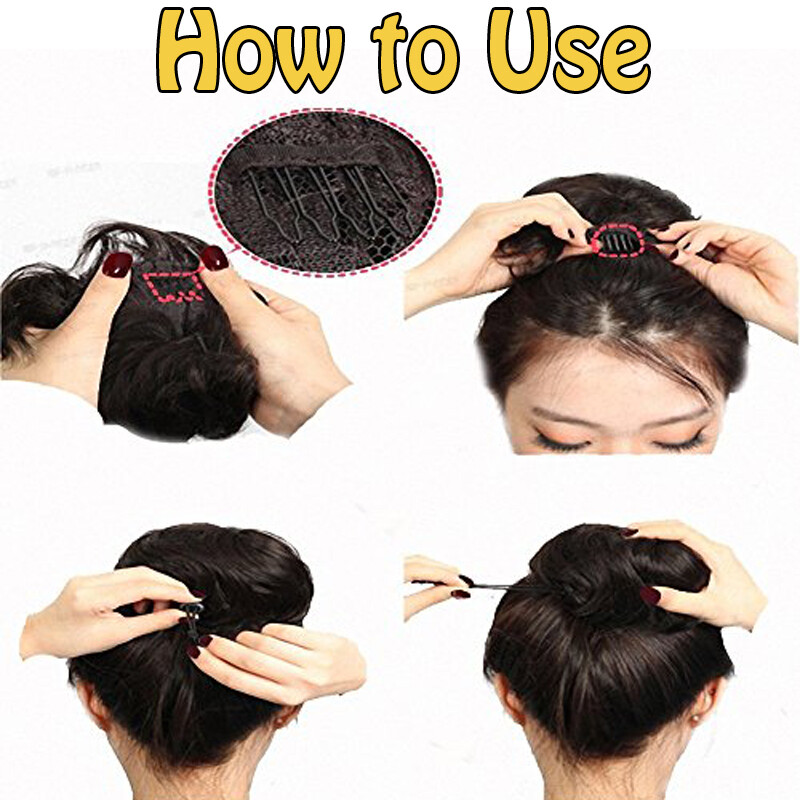 Womens Girls Wavy Curly Pony Tail Hair Bun Scrunchie Hair Extension Hairpiece