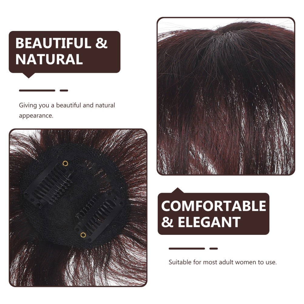 15 cm Natural Hairpiece Wiglet for Women Hair Topper for Thinning Hair