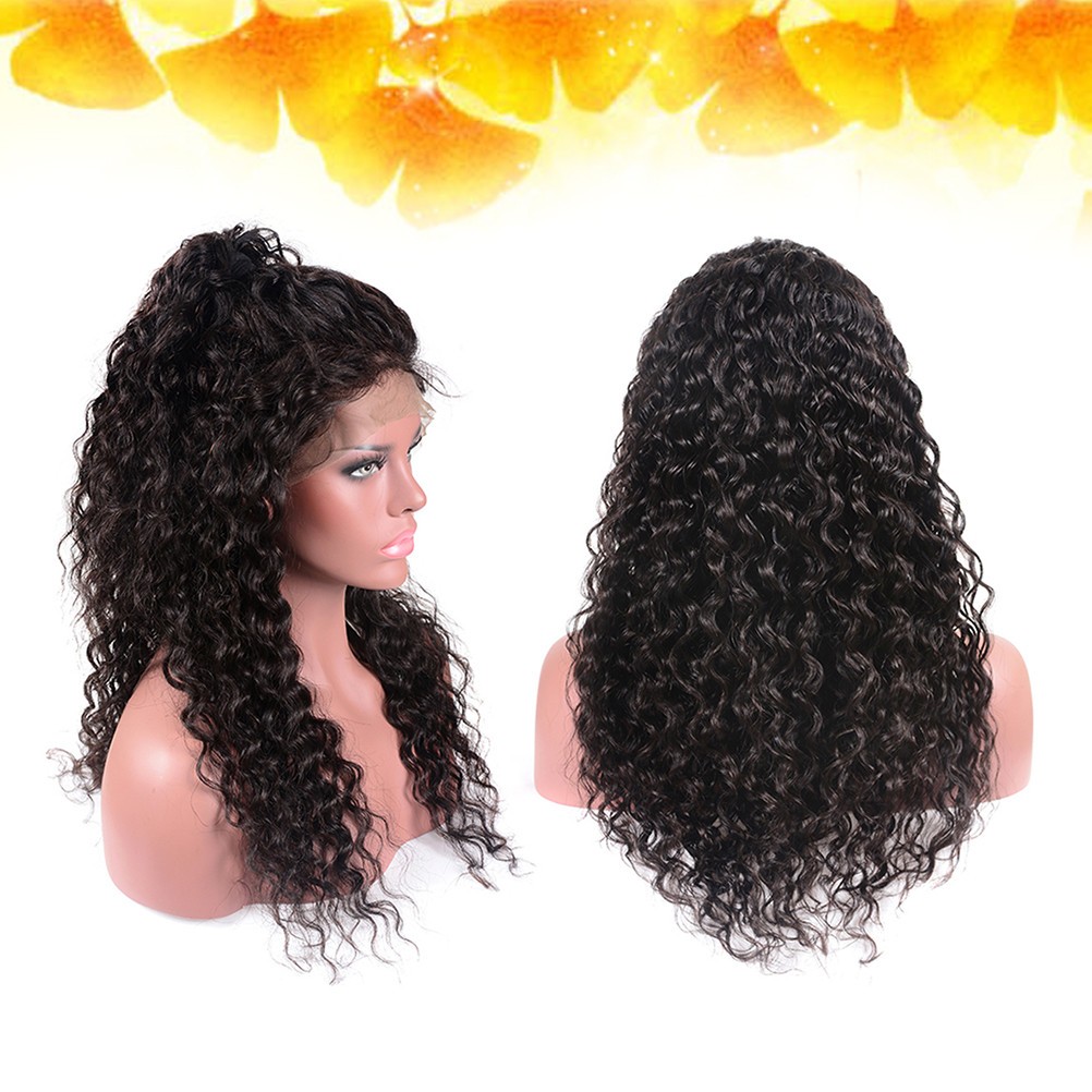 Small Curly Hair Wig Front Lace Hair Accessories Women Wig Natural Black Cover