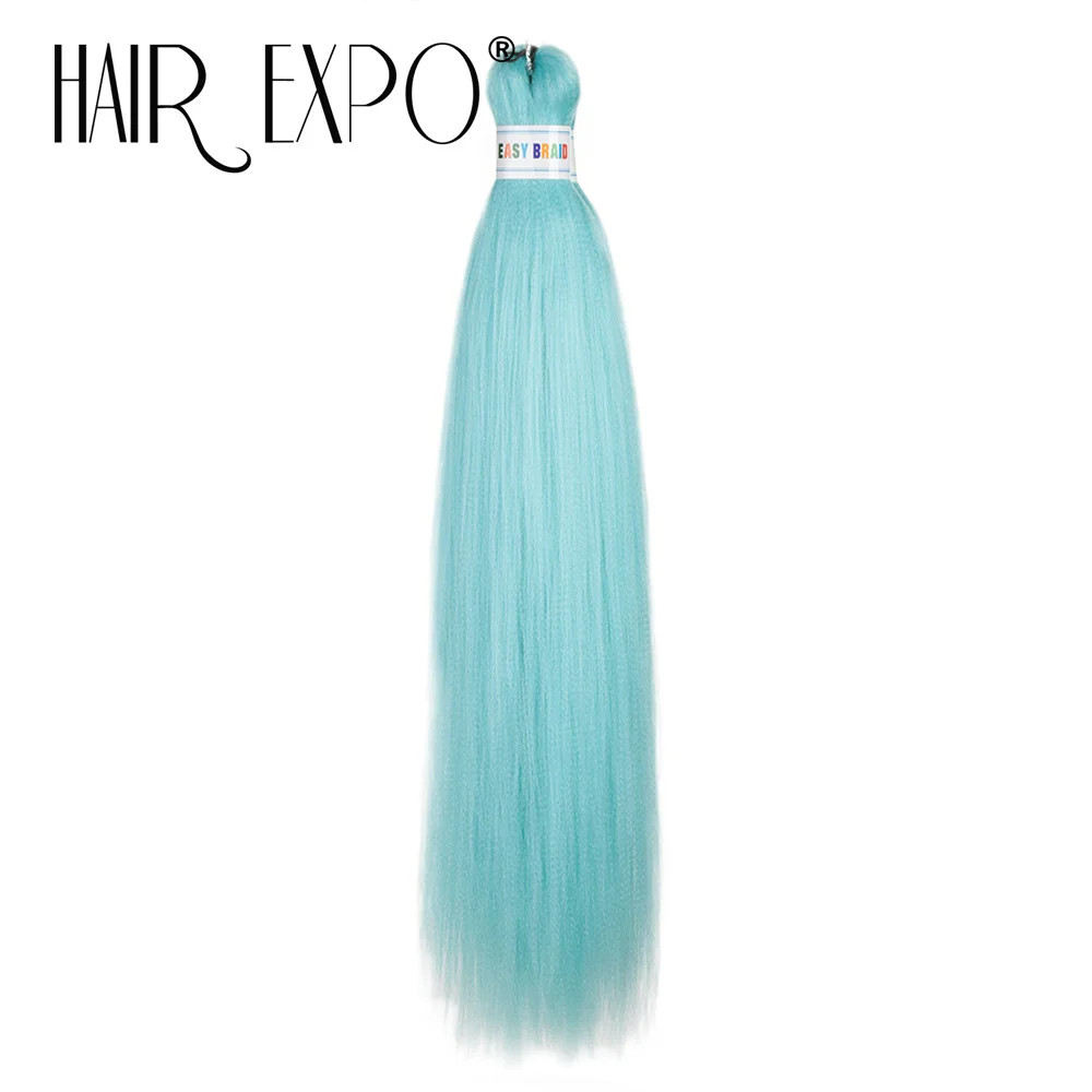 Purple Pre Stretched Braiding Hair Extensions 26Inch Synthetic Jumbo Braids For
