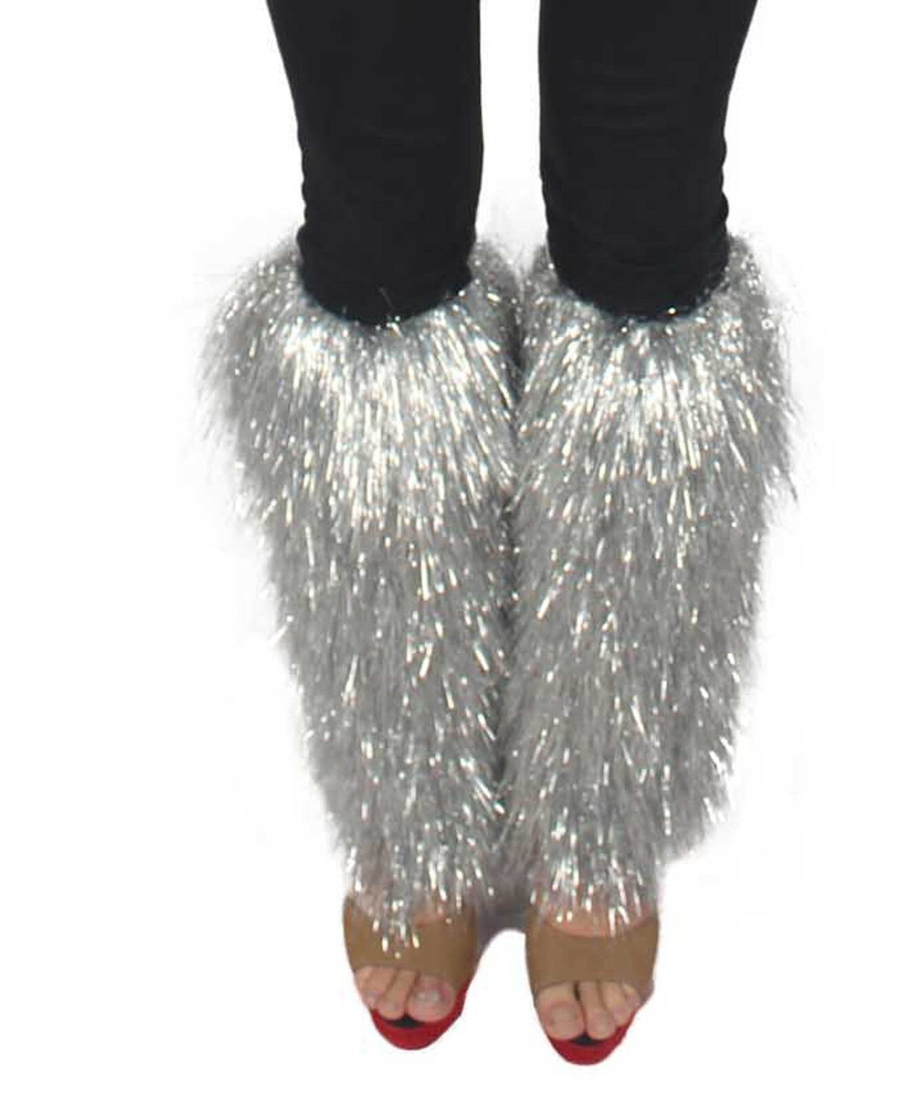 HPO Adult Unisex Tinsel Party Leg Warmers in Multiple Color Options, HA-021