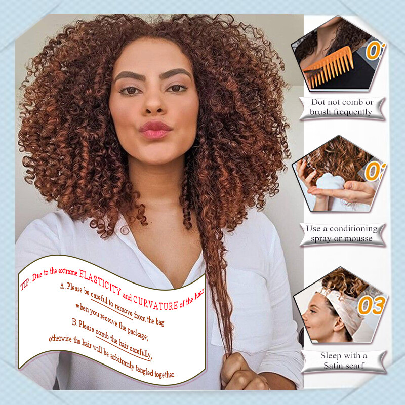 Afro Deep Water Wave Packs Crochet Braids Hair Extensions Kinky Curly Hairpiece