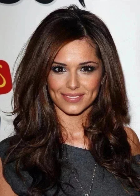 100% Human Hair New Fashion Sexy Women’s Long Natural Dark Brown Wavy Wigs 24 In