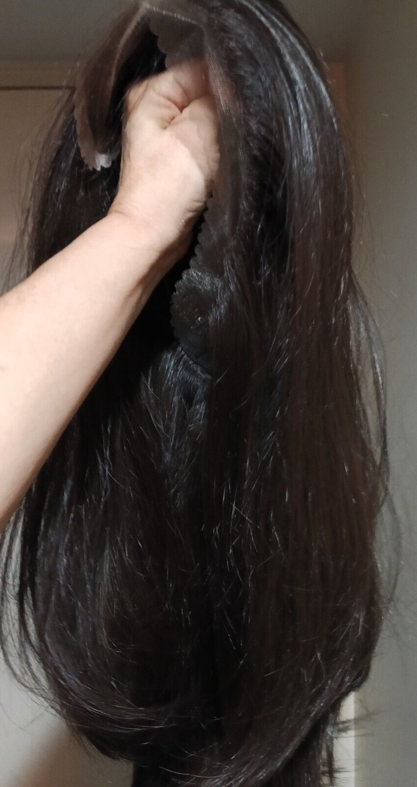 BESHE LACE FRONT LAYERED DARK BROWN WIG LW-WIKI 22″ SYNTHETIC STRAIGHT HAIR