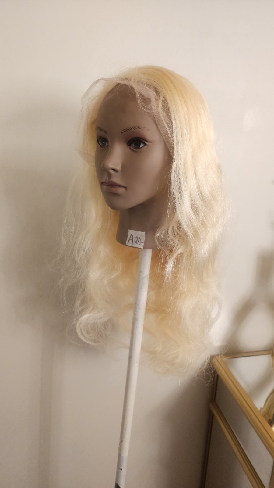 New High Quality regular Top 28″ straight 100% Virgin Human Hair Lace front Wig