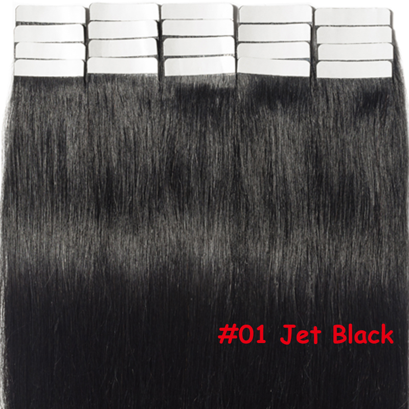 7A Tape In 60Pcs 150g 16″-22″ Skin Weft Remy Human Hair Extensions US STOCK B765