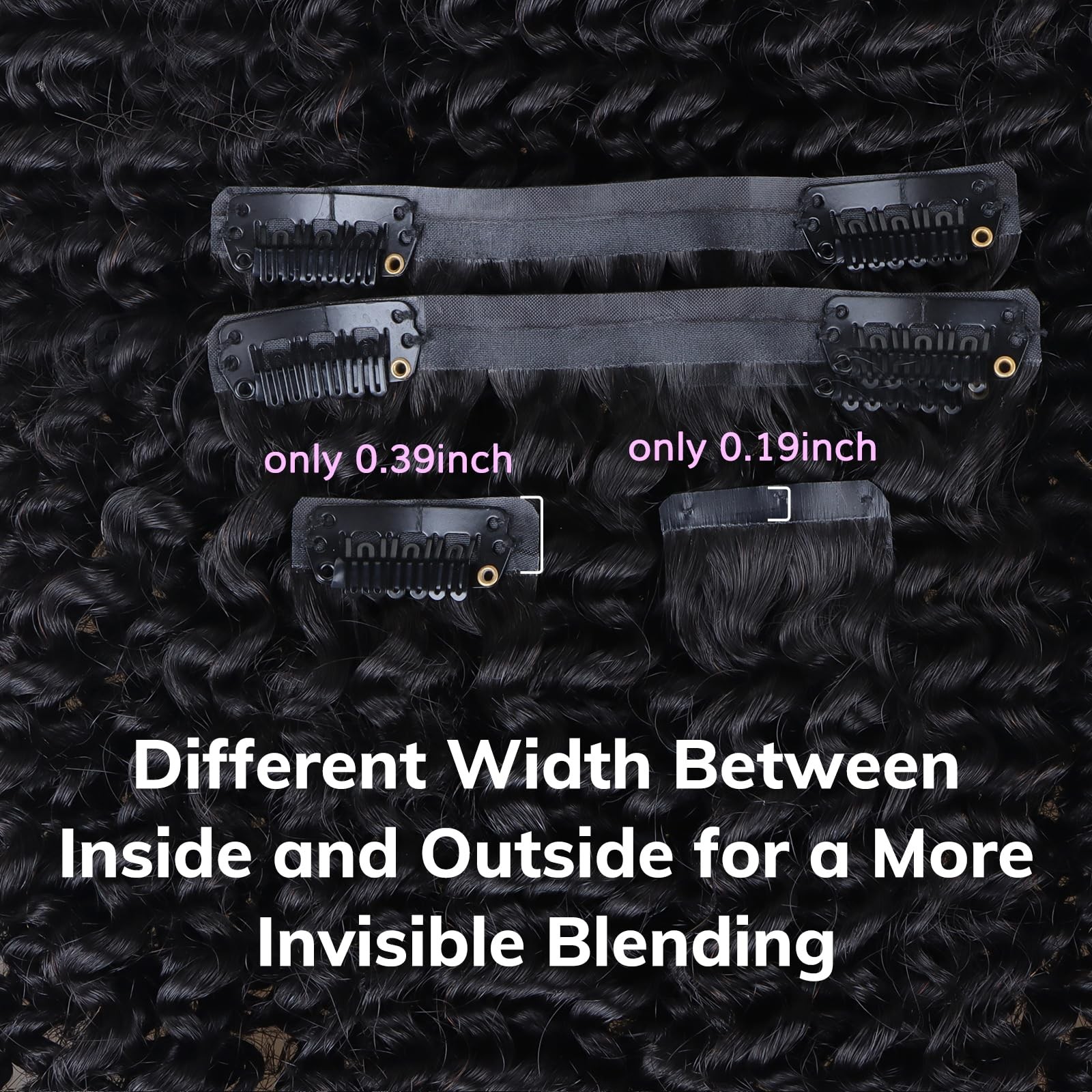 Idn Beauty Seamless Clip In Hair Extensions Human Hair 3C 4A 4C Afro Kinky