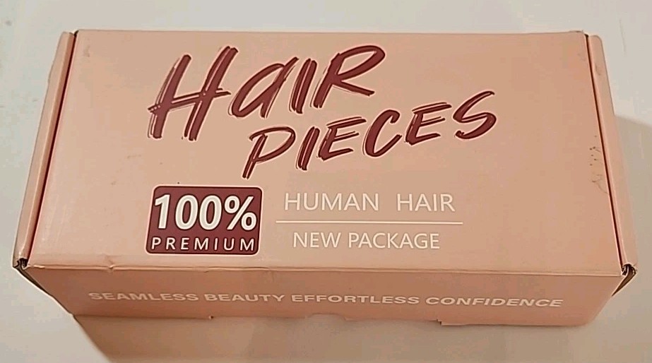 100% Human Hair Piece 12″ Hairro Wavy Clip In Topper Wiglet Toupee #613 Blonde