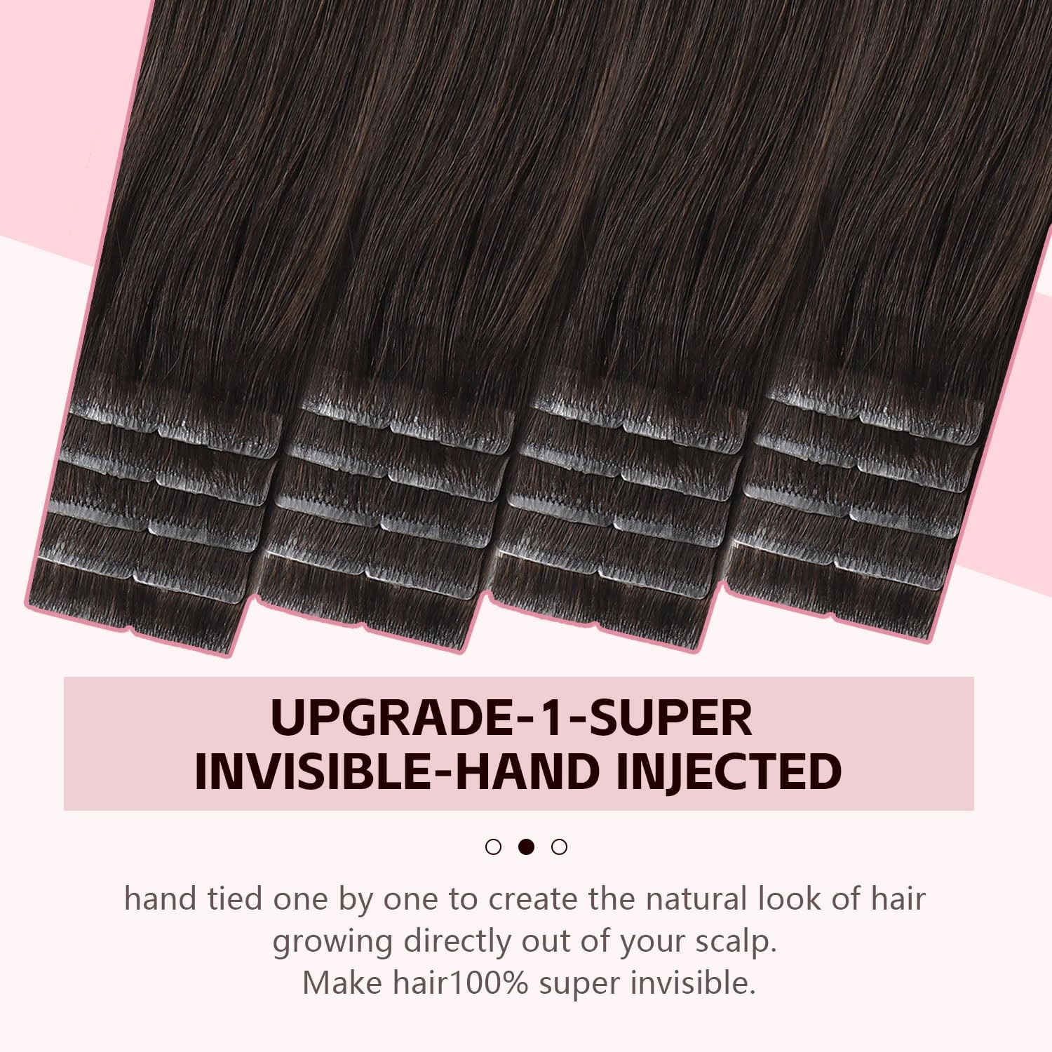 Sweetmet Injection Tape in Hair Extensions Human Hair 3rd-Generation Pro3.0#2 Da