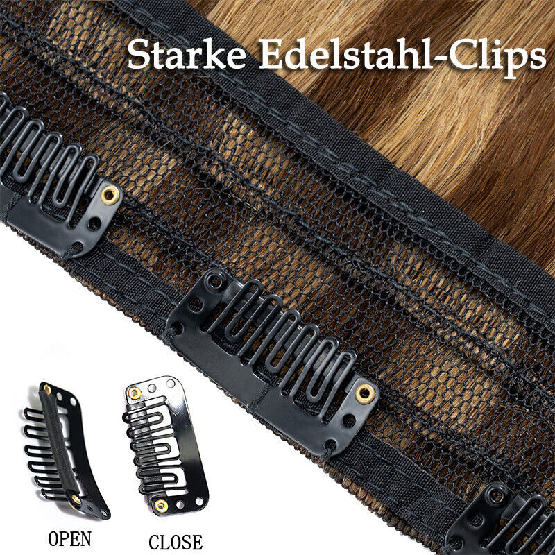 CLEARANCE One Piece Clip in Wavy Curly 100% Remy Human Hair Extensions Remy 24″