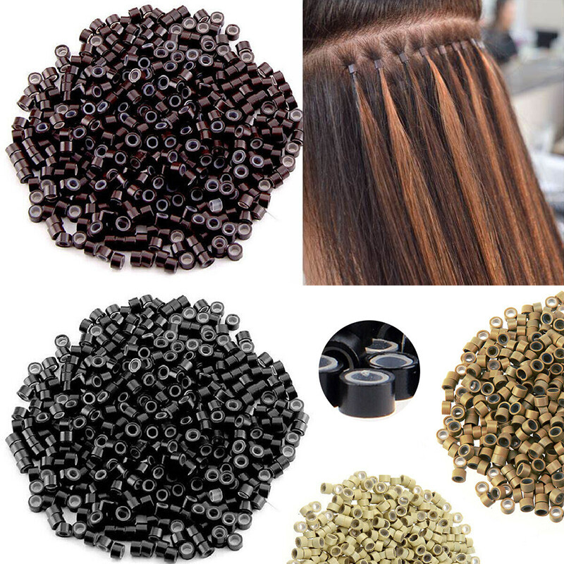 6*4*4 Micro Ring For 1g I Tip/Micro Loop Ring Hair Extension Nano Beads Silicone