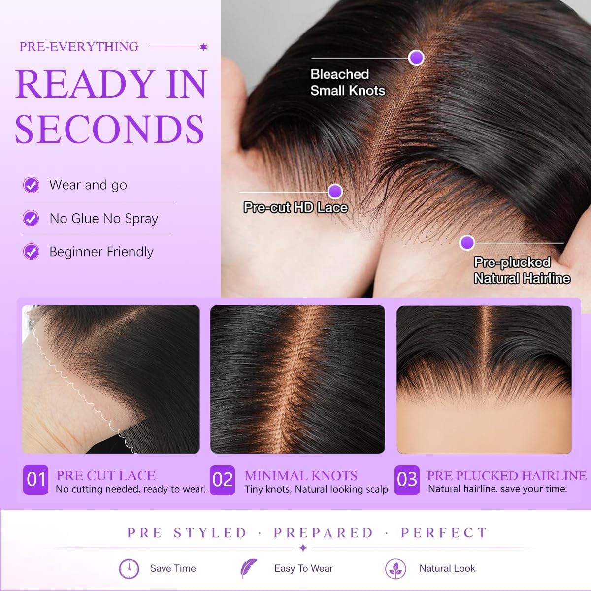 26″ Body Wave Glueless Wig – 250% Density, HD Lace Front, Pre-Plucked, Natural C
